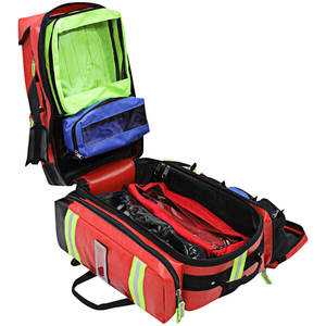 Tas ransel EMS merah dengan multi-fungsi, tas pertolongan pertama dalam, ransel darurat - Product Image 2