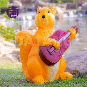 Lámpara Moderna de Fibra de Vidrio con Forma de Ardilla 3D, Escultura de Animal para Jardín, Lámpara de Césped, Decoración Luminosa en Venta - Product Image 6