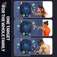 Machine de boxe électronique intelligente murale Chengji pour l'entraînement de réaction, avec six cibles lumineuses et musicales, idéale pour les enfants et le fitness à domicile