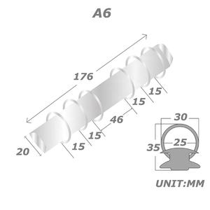 Yihe TK FB Meilleure Vente <span class=keywords><strong>Classeur</strong></span> A6 en Cuir Saffiano Façon Épi 10 Couleurs avec 6 Anneaux Argentés, Organiseur/Planificateur de <span class=keywords><strong>Budget</strong></span>, Cadeau des Fêtes - Product Image 6