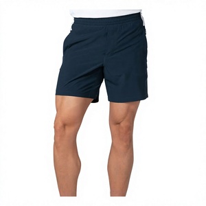 OEM Men's Large Sports Casual Running Shorts Anti-Wrinkle Waterproof Quick-Drying Breathable <b>Three</b>-<b>Quarter</b> Mesh Fabric - Product Image 1