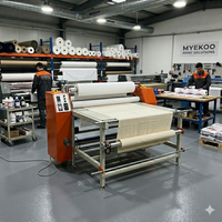 Presse à transfert thermique rotative à tambour de 200 mm pour sublimation sur tissu polyester de 1,2 m