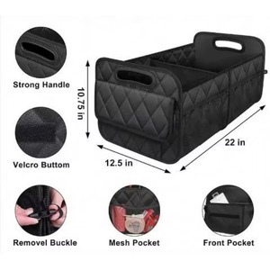 Bolsa de basura para coche, organizador de maletero, cajas de almacenamiento plegables para coche, bolsa de almacenamiento para coche (muestra gratuita) - Product Image 3