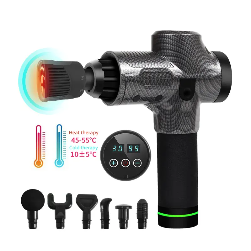 Trending Products 2023 New Arrival OEM Gym Electric LCD Screen Sports Muscle Deep Tissue Vibrator Percussion Massage Fascial Gun