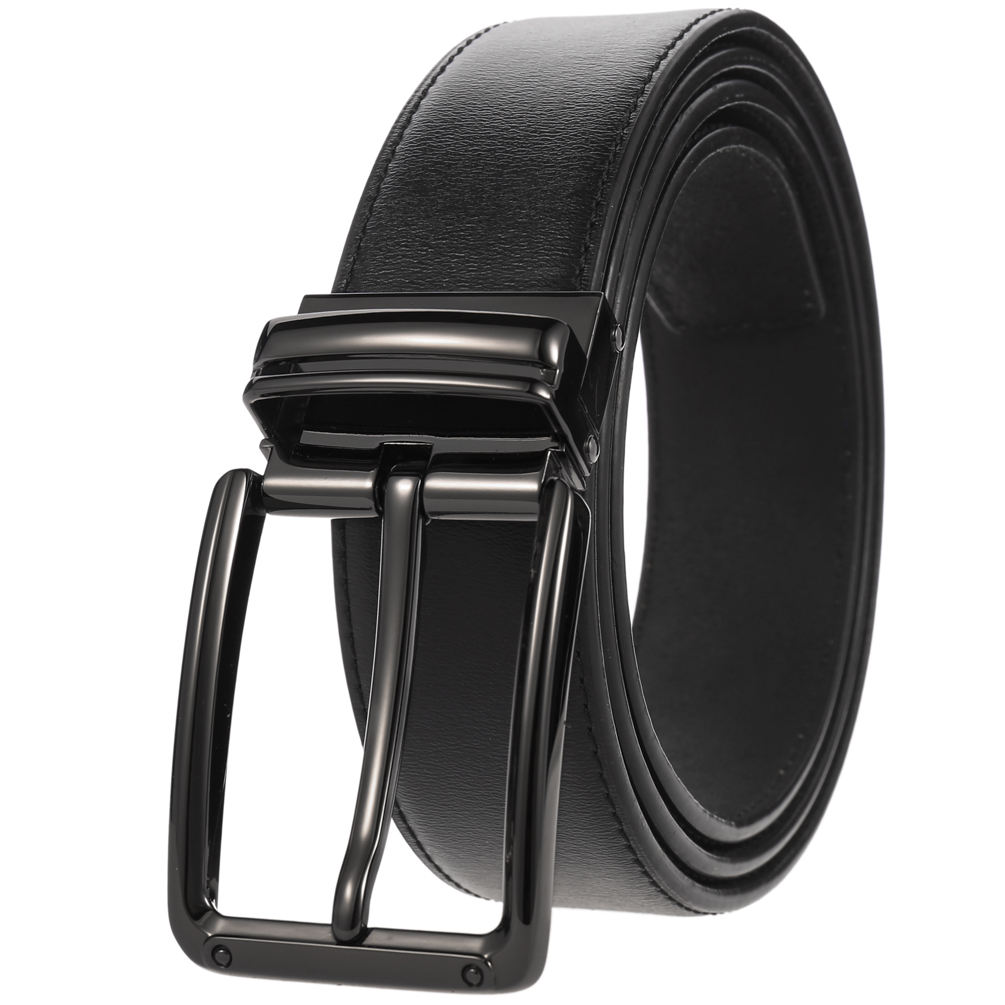 หัวเข็มขัดปืน + เข็มขัดสีดำ