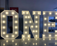 Letrero Personalizado con Letras de Bombilla Vintage, Letras Metálicas 3D, Letras Iluminadas LED para Exteriores, Letrero con Logotipo Comercial