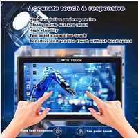 Nuevo Monitor LCD Industrial de 10.1 Pulgadas con Pantalla Táctil Plana, Resolución de 1280x800, 300cd, Impermeable, Montaje en Pared USB, Relación de Aspecto 16:10