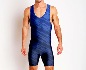 Seragam Tim Cetak Kustom Musim Panas Poliester Singlet Gulat Sublimasi Bernapas Menyerap Keringat Cepat Kering Anti-Bakteri - Product Image 2