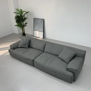 Sofás do mario bellini para sala de estar, conjunto de sofá de couro genuíno de luxo móveis italianos