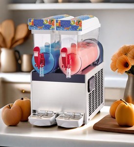 Machine commerciale de smoothie de neige fondue à trois cylindres refroidie par air pour les magasins d'alimentation de détail d'hôtels servant du lait et des boissons à base d'eau - Product Image 1