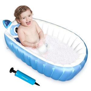 Baignoire gonflable pour bébé, pliable, portable, design de dessin animé, baignoire de douche pour nourrissons de 0 à 5 ans - Product Image 1