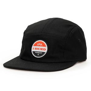 Gorras de Béisbol Personalizadas de 5 Paneles con Etiqueta Tejida de Algodón Sin Estructura, Color Negro, para Campamento y Running - Product Image 1