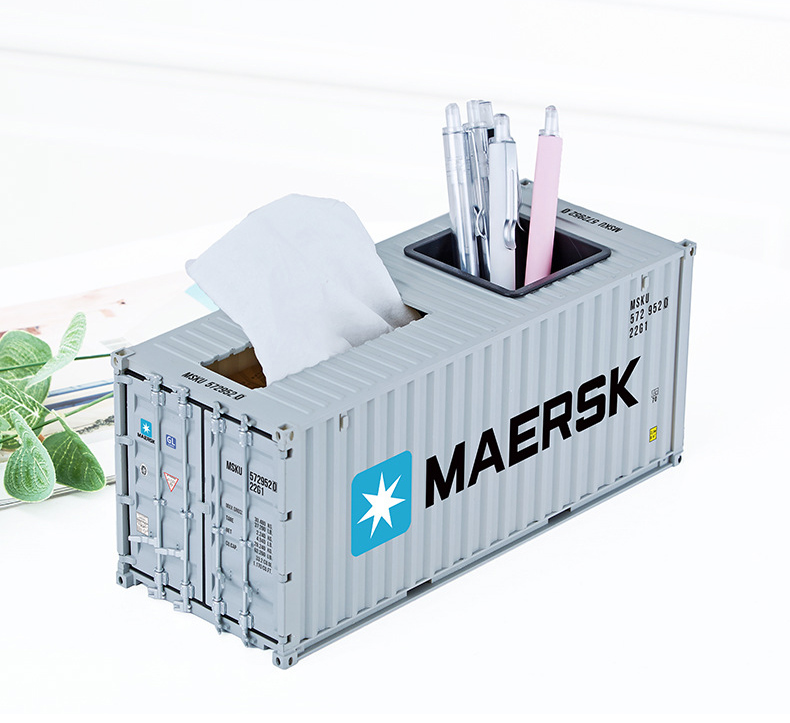 China factory Retro Container Model Dispenser Pen Holder Students Stationery Desk Organizer