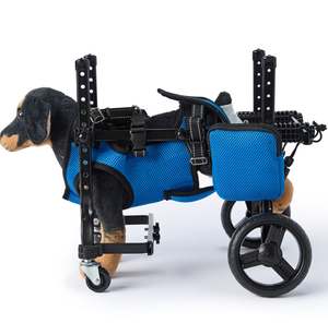 Carrito de Rehabilitación para Perros de Cuatro Ruedas, Transportador Manual de Acero Inoxidable para Mascotas, Carrito de Recuperación para Perros Pequeños - Product Image 3