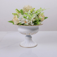 VENTE FLASH Mini Urne Métallique Cache-Pot Piédestal Vase Support de Fleurs Vase à Fleurs en Métal pour Événement Anniversaire Décoration Maison