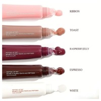 OEM etiqueta privada personalizada rojo y rosa tinte esmalte brillo de labios hidratante 100% ingredientes naturales brillo de labios