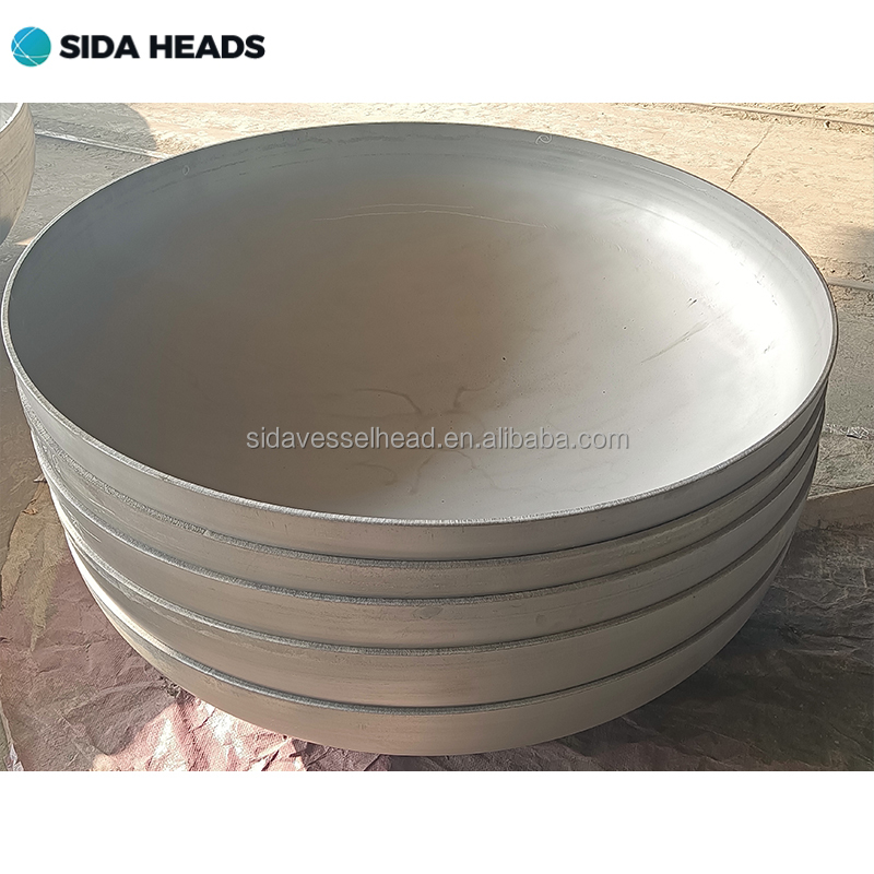 Концы труб из нержавеющей стали SS304 SS316L с овальной головкой, полированная нержавеющая сталь, напор, резервуар для резервуара