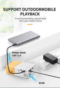 Proyector Yinzam Económico para Niños YG300 Mini Proyector HD, Proyector Inteligente de Video USB de 1080p con <span class=keywords><strong>Cable</strong></span> USB, Pantalla de Espejo - Product Image 6