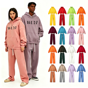Custom Men's Unisex Autumn Embroidered Painted Stand Collar Sports Wear Hoodies Tracksuit Print Logo Regular Fit Sweatshirt - Product Image 1