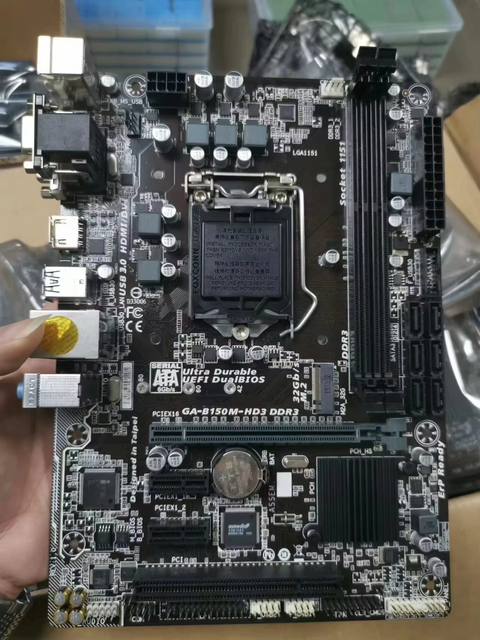 GA-B150M HD3 Motherboard Used Gaming Motherboard with LGA 1151 Socket Support 6th 7th Core Series Processors B150M Motherboard