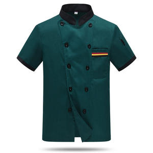 <span class=keywords><strong>Divisa</strong></span> da Chef Personalizzabile con LOGO, Abbigliamento da Lavoro Estivo a Maniche Corte per Uomo, Uniforme per Ristorante, Mensa, Sushi, Hotel, Cucina - Product Image 4