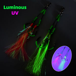 Hameçons assistés OEM 7/0 9/0 en acier haute teneur en carbone pour la pêche en mer, leurres brillants pour la pêche en rivière, haute qualité pour la pêche au gros gibier en eau salée - Product Image 5