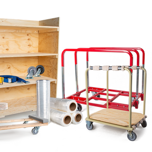 Moteur chariots avec 3 montants, 6x2 "pivotant roulettes robustes, chaude <span class=keywords><strong>plastisol</strong></span> trempage - Product Image 2