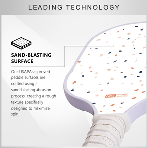 Paleta de Pickleball FitSpark Macarons, Aprobada por la USAPA, sin Bordes, de Fibra de Carbono, Núcleo de Panal de Abeja de 16 mm, Ligera y Duradera, para Adultos - Product Image 4