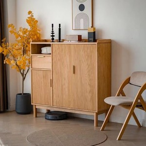 Mueble Zapatero Estilo Japonés de Madera Maciza, Estante de Almacenamiento para Entrada, Gran Capacidad, Uso Doméstico, Apartamento Pequeño - Product Image 2