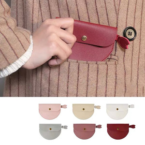 Monedero con diseño de pétalos al estilo japonés, organizador minimalista coreano para auriculares y cables de datos, monedero ideal para Instagram. - Product Image 2