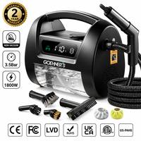 Nettoyeur vapeur portable multifonctionnel sans ébullition 1800W pour cuisine, sols, meubles, tissus d'ameublement, voiture et usage domestique