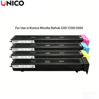 Cartouches de toner UNICO TN611 compatibles avec l'imprimante laser Konica Minolta Bizhub C451 C550 C650