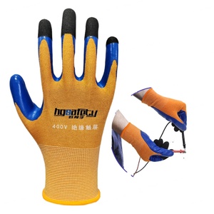 Gants de sécurité industriels personnalisables en gros, directement de l'usine, avec paume micro-plissée antidérapante et résistante à l'huile, double protection - Product Image 6