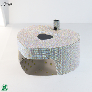 Mango brillante con diamantes de imitación para limpieza de uñas, pinceles para decoración de uñas, cepillo para polvo - Product Image 4