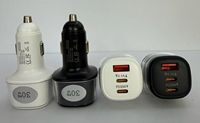 NOUVEAU Chargeur Super Rapide 30W pour iPhone avec Prise Allume-Cigare Type-C PD QC3.0, LED et Personnalisation du Logo