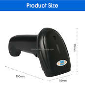 Escáner de código de barras de mano con cable USB 2D CMOS para supermercado, almacén, lector de código de barras QR y 1D con disponibilidad OEM