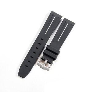 Compatible con la correa de reloj de silicona de la serie Rolex <span class=keywords><strong>Submariner</strong></span> negra y verde, correa de reloj impermeable para hombre de TPU de alta calidad - Product Image 1