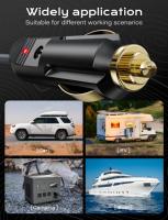 Câble d'alimentation étanche Starlink Mini 5m 100W avec prise mâle DC et indicateur LED, chargeur de voiture pour camping-car/bateau, câble d'alimentation DC 12-48V