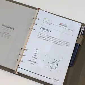 Nuevo producto de alta calidad de lujo conjunto con bolígrafo Logotipo de impresión personalizado noteboo mejor venta cuaderno escolar personalizado
