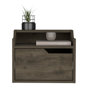 <b>Floating</b> Nightstand Chester Dark Brown Bedroom Storage Cabinet - Product Image 4