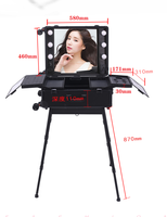Valise à roulettes de maquillage professionnelle de grande capacité de 24 pouces Rangement pratique Transporter des étuis à outils fabriqués par OEM personnalisables