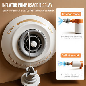 Matelas gonflables pour 2 à 3 personnes, <span class=keywords><strong>lit</strong></span> de camping portable pliable, matelas gonflables, <span class=keywords><strong>lit</strong></span> <span class=keywords><strong>gonflable</strong></span> avec pompe - Product Image 3