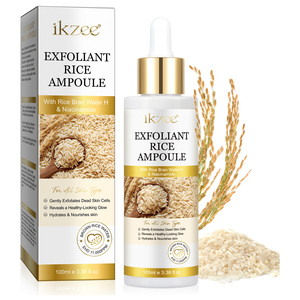 Ikzee护肤血清脱皮辉光白米脱皮安瓿用于面部和身体柔软去角质死皮细胞去除剂 - Product Image 1