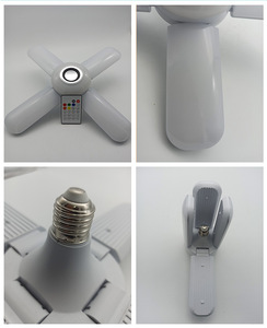 40W 50W âm nhạc gấp bóng đèn 4 5 để lại fan hâm mộ hình bóng đá điều khiển từ xa loa thông minh RGB âm nhạc đèn LED biến dạng đèn - Product Image 6