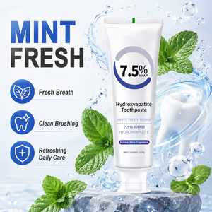 Whitening <strong>Toothpaste</strong> OEM ODM 120g 7.5% NHAP Hydroxyapatite <strong>Toothpaste</strong> for Enamel Repair Stain Removal Mint Breath Oral Care Gel - Product Image 4