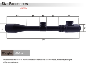 Stella Hunter <span class=keywords><strong>3</strong></span> 9X40E mirino da caccia rosso verde oculare a 5 passi illuminato impermeabile in lega di alluminio HD - Product Image 5
