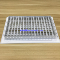 Calandre pour projet commercial, 1 pièce, à monter au plafond, usage commercial, climatiseur, grille d'alimentation à double déflecteur