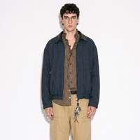Blouson bomber pour homme style Old Money avec fermeture éclair, coupe-vent et respirant, veste d'hiver décontractée et chaude