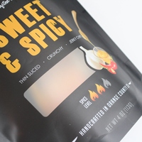 Kustom 500g tahan air PE plastik beku Sambosa cetak makanan berdiri kantong dengan jendela jelas Zip kunci tas untuk makanan hewan peliharaan