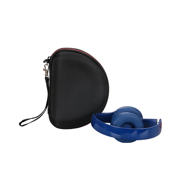 Portable Headphone Travel Case Lightweight Hard EVA Storage Box with Carabiner Carry Handle Perfect for Commuting Daily